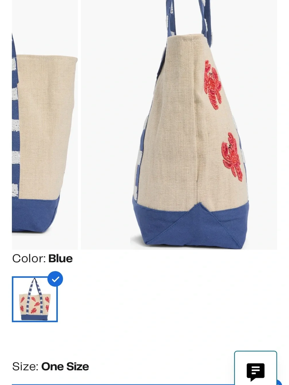 NWT SOL and MER large beaded tote bag.